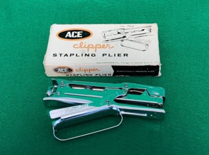 VINTAGE NOS Ace Clipper Heftzange Nr. 702 mit Box Des Moines Iowa USA - Bild 1 von 9