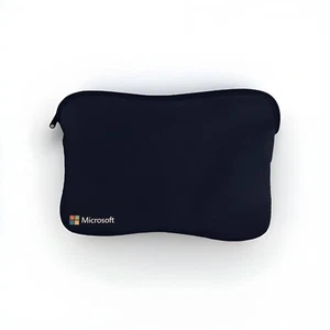 15” Laptop Sleeve / Case, Black Neoprene - Microsoft Branded, Zipper - Zdjęcie 1 z 2