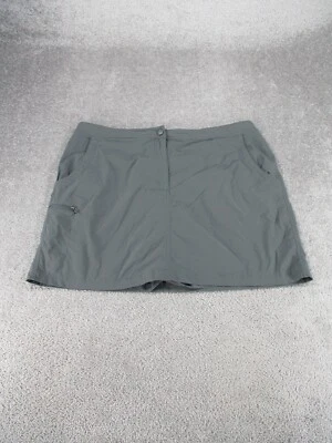 Falda corta L.L.Bean para mujer 18 gris nailon senderismo camping * Foto 1 de 4