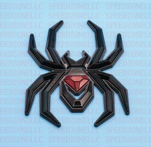 Black Red Spider Emblem Fit F-150 Silverado Sierra RAM Black Widow Edition - Picture 1 of 5