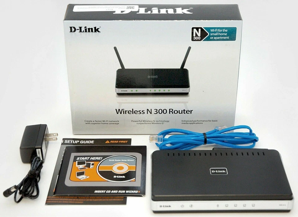 D-Link N300 108 Mbps 4-Port 10/100 Wireless N Router (DIR-615)