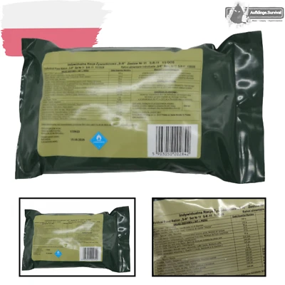 MRE EPA SR Einmannpackung Polnische Armee 8h Notration Menü Outdoor Survival
