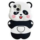 Cartoon Panda Silicone Phone Case For Apple iPhone  15 14 Pro Max 13 12 11 Cover