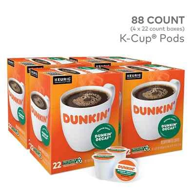 Dunkin' Decaf Coffee Keurig K-Cup Pods Medium Roast Decaffeinated 44 or 88/Box - Image 1 of 4