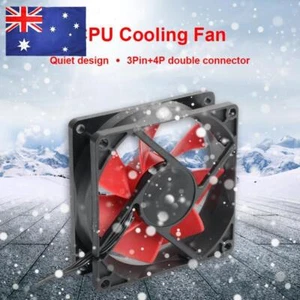 Computer Case 80mm Fan 3Pin+4Pin Radiator Cooler 12V Chassis Water Cooling Fans - Zdjęcie 1 z 7