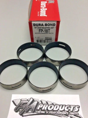 Juego de cojinetes de árbol de levas recubiertos de alto rendimiento Ford 289 302 351W V8 Dura-Bond FP18T Foto 1 de 4