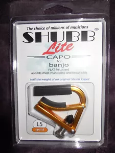 Shubb L5 Lite for Steel String in Gold Aluminum NIB FREE Shipping - Picture 1 of 2