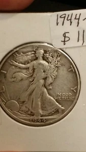 1944-D Walking Liberty 90% Silver US Half Dollar - Picture 1 of 4