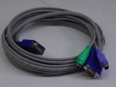 AWM 7' 15 pin VGA male w/ PS2 to 15 pin VGA male w/ PS 209864-0001 - Image 1 of 3
