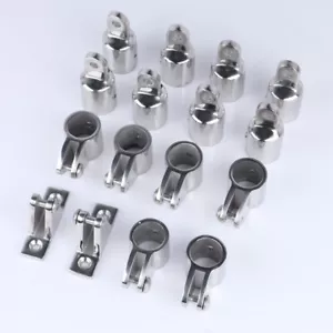 Set of 16 4-Bow 1" Bimini Top Fittings Stainless Steel Marine Boat Hardware - Picture 1 of 8