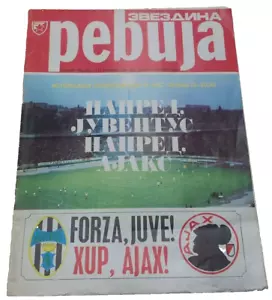 1973 European Cup Final Programme Ajax v Juventus - Rare Red Star Belgrade Issue - Picture 1 of 10