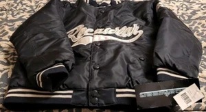 * NWT * KIDS *Rocawear Jacket* Black Satin Snap Button * SIZE **XL 7 *** - Picture 1 of 9