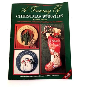 A Treasury Of Christmas Wreaths Ginger Edwards Tole Door Painted Projects #8874 - Bild 1 von 12
