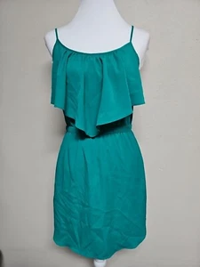 AMERICAN EAGLE OUTFITTERS Women's Dress Sleeveless Green Round Neck.Size S/P - Picture 1 of 12