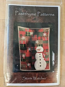 Pastthyme Patterns STORM WATCHER 365 Snowman Snowflake 52 x 67 Christmas Winter  - Picture 1 of 3