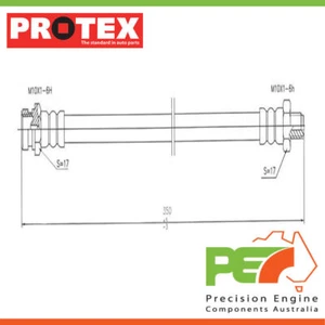 *PROTEX* Hydraulic Hose-Front For MITSUBISHI FUSO CANTER FE 2D Truck 4X2 - Picture 1 of 4