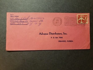 APO 843 ASMARA, ERITREA 1961 Army Cover KAGNEW Station Soldier's Mail - Picture 1 of 2