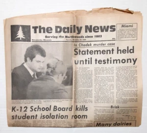 Dec. 18, 1984 RHINELANDER, WI. Newspaper ~ DAILY NEWS Complete - Picture 1 of 9