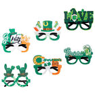 6 szt. St. Patricks Day Oprawki Dekoracyjne okulary Rekwizyty