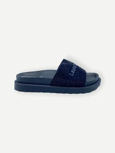 scarpe da donna ciabatte ciabattine sandali con zeppa 37 Laura Biagiotti strass - Foto 1 di 3