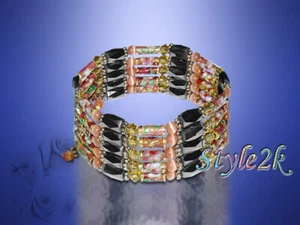 Magnet Halskette Armband Cloisonné Kamel Katzenauge 36" Fußkettchen Halsband Spaß - Bild 1 von 4