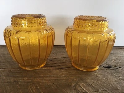 LÁMPARAS VINTAGE DE VIDRIO ÁMBAR Foto 1 de 4