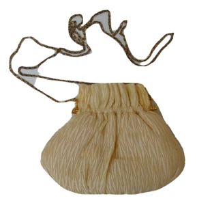 Vintage Vanessa Paris Umhängetasche mit Kettenriemen beige - Bild 1 von 3