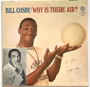 BILL COSBY "WARUM GIBT ES LUFT" SIGNED VINYL LP PLATTE ALBUM HANDSIGNIERT COVER - Bild 1 von 3