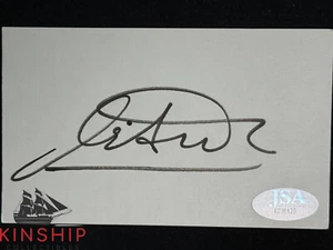 Michele Alboreto signed 3x5 Index Card JSA COA F1 Racing Auto I30 - Picture 1 of 1