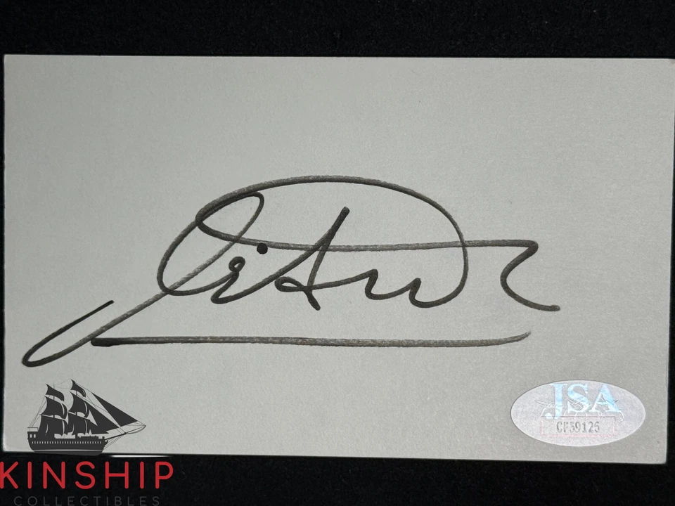 Michele Alboreto signed 3x5 Index Card JSA COA F1 Racing Auto I30 - Image 1 of 1