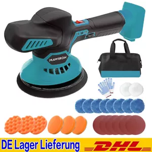 Für Makita 18V Akku-Exzenterpolierer 6Zoll Poliermaschine Auto Polierer w/6 Gang - Bild 1 von 11