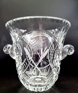 Cubo de hielo trofeo deportivo de golf esmerilado grabado cristal plomo cortado a mano Rovelli de colección - Imagen 1 de 8