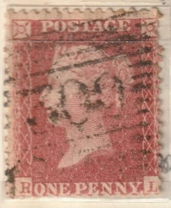 Great Britain: Lot 15 (Scott #20b plate 14 F/VF Used) 2021 Scott cat. value $375 - Picture 1 of 1