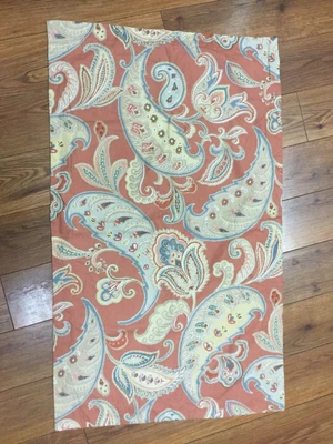 SONOMA SHAM 1 KING GRANDE PAISLEY FLORAL TERRACOTA AZUL TOSTADO MEZCLA DE ALGODÓN ¡BONITO! Foto 1 de 3