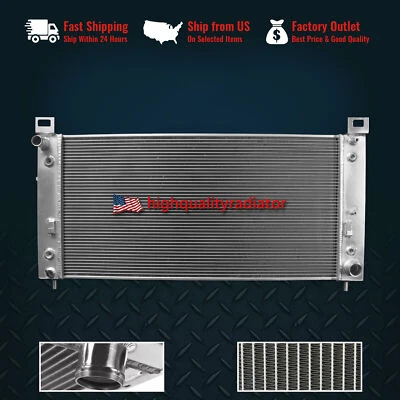 3ROW Aluminum Radiator For Chevrolet SILVERADO 1500 V6 V8 W/EOC&W/TOC 1999-2013 Foto 1 de 4