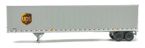 NEW Walthers 53' Stoughton Trailer UPS Modern Logo 2-Pack HO Scale FREE US SHIP - Picture 1 of 4