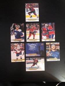 Upper Deck Hockey Canvass Card Lot (8) Marner, Weber, Carlson, Keller, Connor