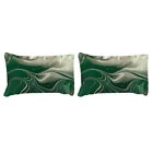 Green Marble Floral Doona Duvet Quilt Cover Set Bedding Single Double Queen King