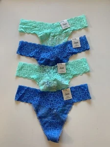 NWT! Lot of 4 Jenni by Jennifer Moore One Siz S-XXL Lace Thong Underwear Panties - Picture 1 of 6