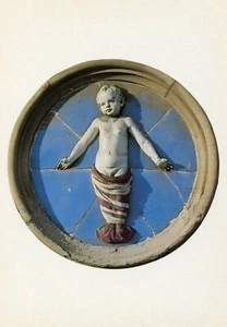 Florencia Italia•Hospital de los Inocentes•Bebés diseñados por Robbia•Postal 4x6 - Imagen 1 de 1