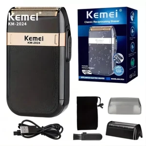 KEMEI KM-2024 Cordless Razor Electric Shaver Beard Trimmer Shavers Rechargeable - Picture 1 of 16