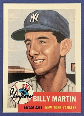 1991 Topps Archives 1953 #86 Billy Martin New York Yankees Baseball Card NM-MT - Image 1 of 2