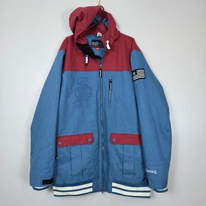 SAGA Outerwear Co. Mens XL Varsity Color Block Patch Snowboard Ski Jacket - Picture 1 of 10