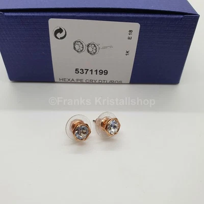 Swarovski Ohrringe Ohrstecker Hexagonal Rosévergoldung Ear Studs 5371199 - Bild 1 von 4