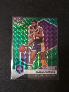 Mosaico Panini 2020-21 verde Prizm #288 Magic Johnson Los Angeles Lakers - Imagen 1 de 3
