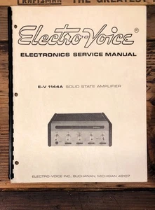 ElectroVoice / EV Model 1144A Receiver Service Manual *Original* - Picture 1 of 1