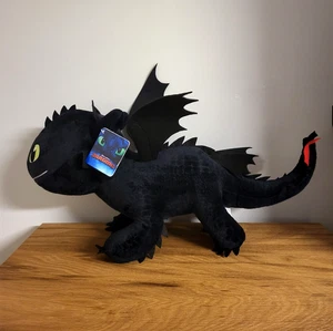 Plüschtier XXL Ohnezahn Dragons Drachenzähmen Nachtschatten Figur Groß 60/40 NEU - Bild 1 von 6