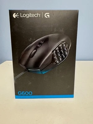 Mouse para juegos Logitech G600 MMO con cable - negro (sellado) Foto 1 de 3