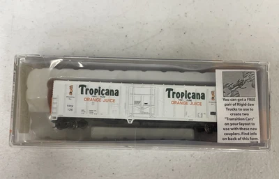 Con-Cor 0001-014834 57' Mechanical PC&F R-70-20 Tropicana Reefer N Scale - Image 1 of 4