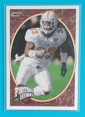 2008 Upper Deck Heroes #162 Jonathan Hefney Tennessee Volunteers Football Card  - Image 1 of 2